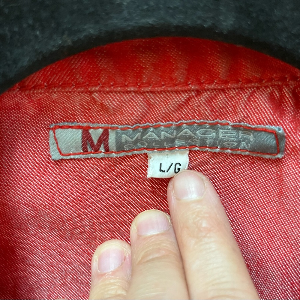 Red Denim Vest - Picture 2 of 4